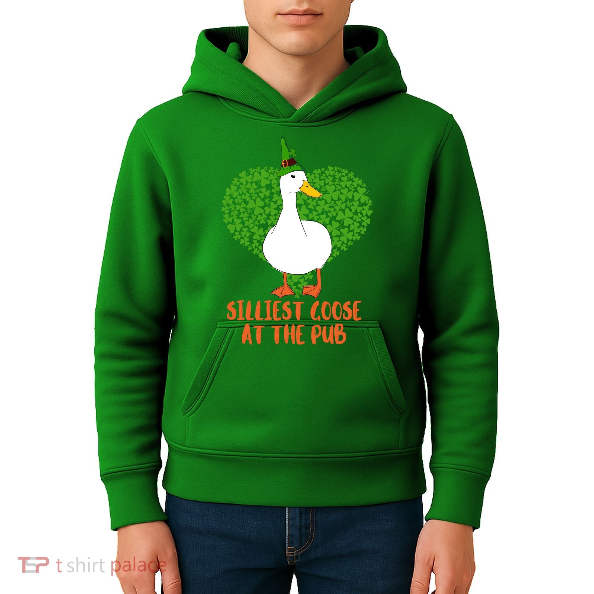 Silliest Goose At The Pub St. Patrick’s Day Kids Hoodie