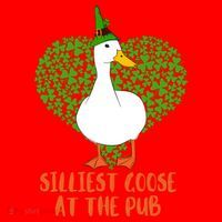 Silliest Goose At The Pub St. Patrick’s Day Santa Hat thumb 1