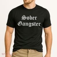 Sober Gangster Aa Na Funny Recovery Gift Cooling Performance Crew T-Shirt thumb 2