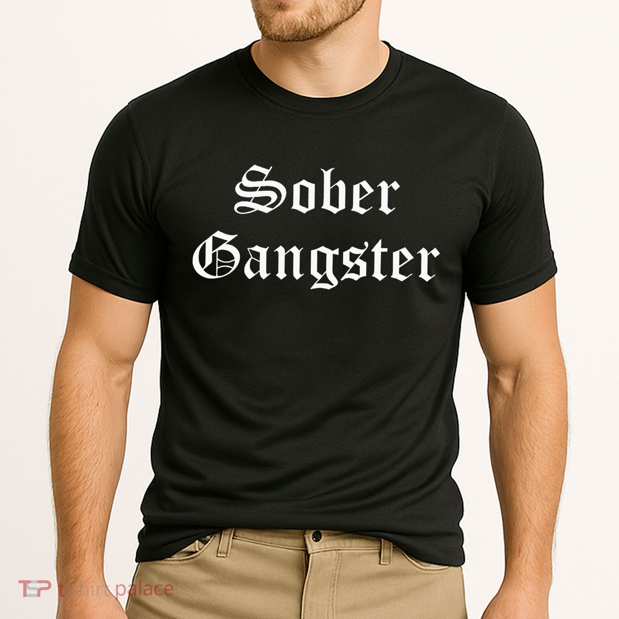 Sober Gangster Aa Na Funny Recovery Gift Cooling Performance Crew T-Shirt