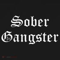 Sober Gangster Aa Na Funny Recovery Gift Apron thumb 3