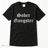 Sober Gangster Aa Na Funny Recovery Gift Tall T-Shirt thumb 0