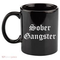Sober Gangster Aa Na Funny Recovery Gift 11oz C Handle Ceramic Mug thumb 2