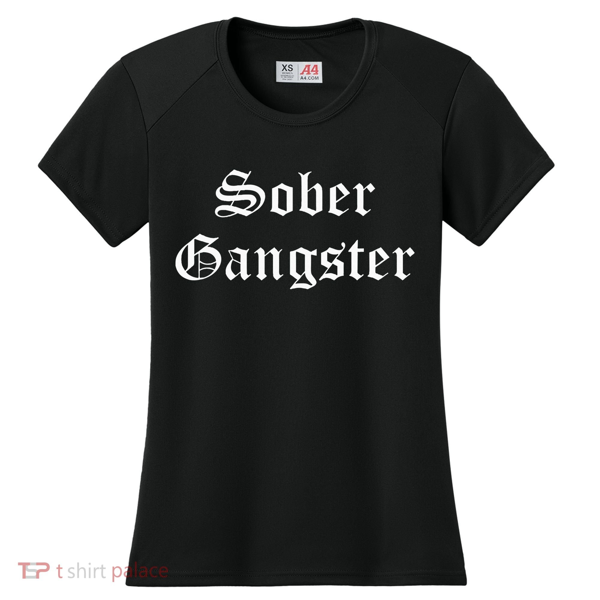 Sober Gangster Aa Na Funny Recovery Gift Women's Cooling Performance Crew T-Shirt