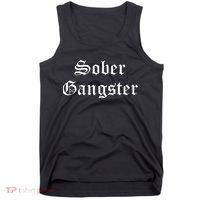Sober Gangster Aa Na Funny Recovery Gift Tank Top thumb 0