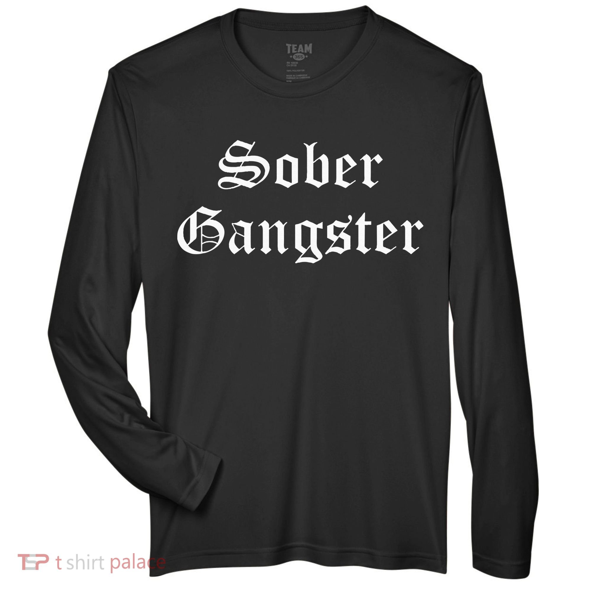 Sober Gangster Aa Na Funny Recovery Gift Zone Performance Long-Sleeve T-Shirt