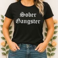 Sober Gangster Aa Na Funny Recovery Gift Women's T-Shirt thumb 2