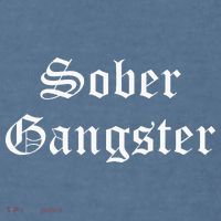 Sober Gangster Aa Na Funny Recovery Gift Garment-Dyed Sweatshirt thumb 2