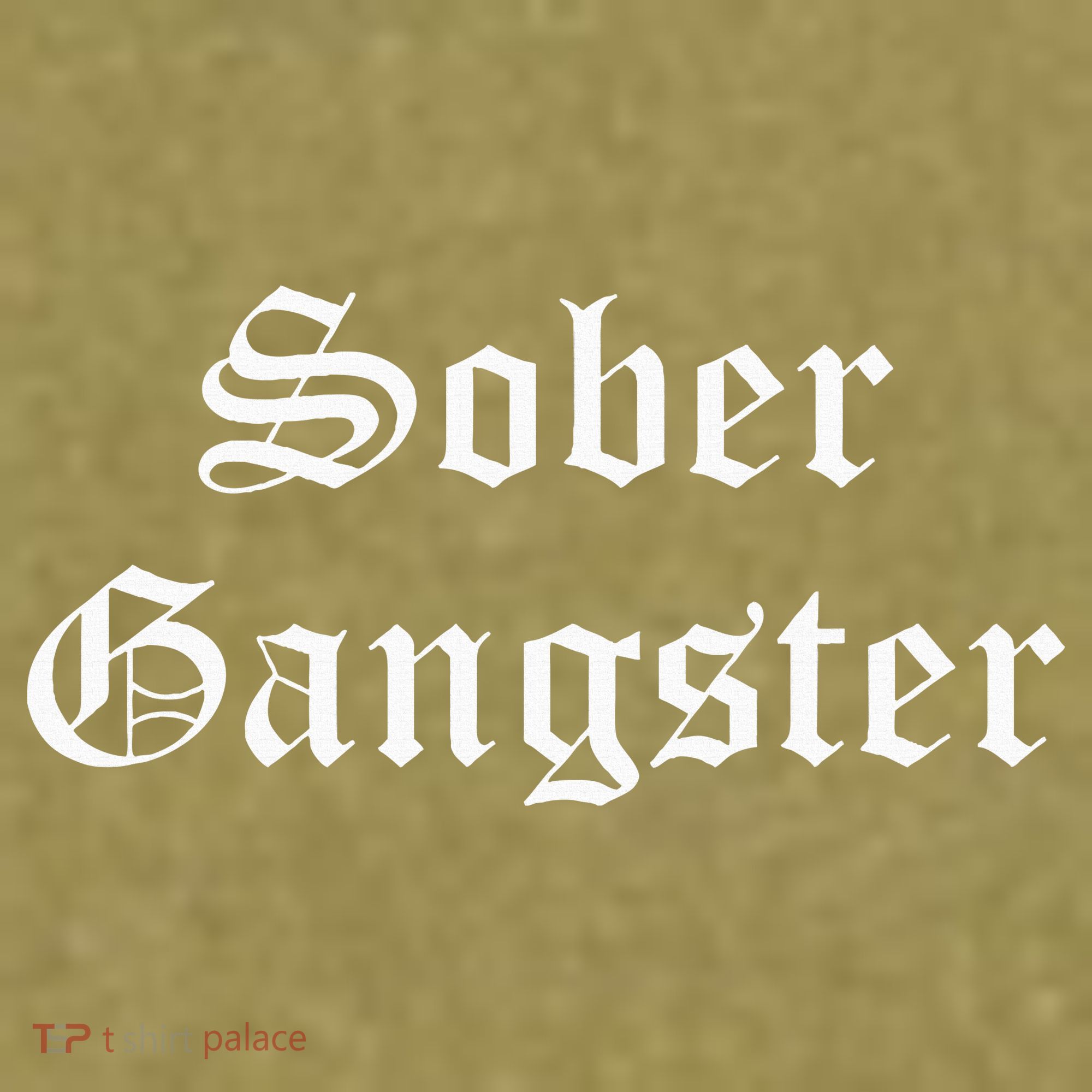 Sober Gangster Aa Na Funny Recovery Gift Garment-Dyed Women's Muscle Tee