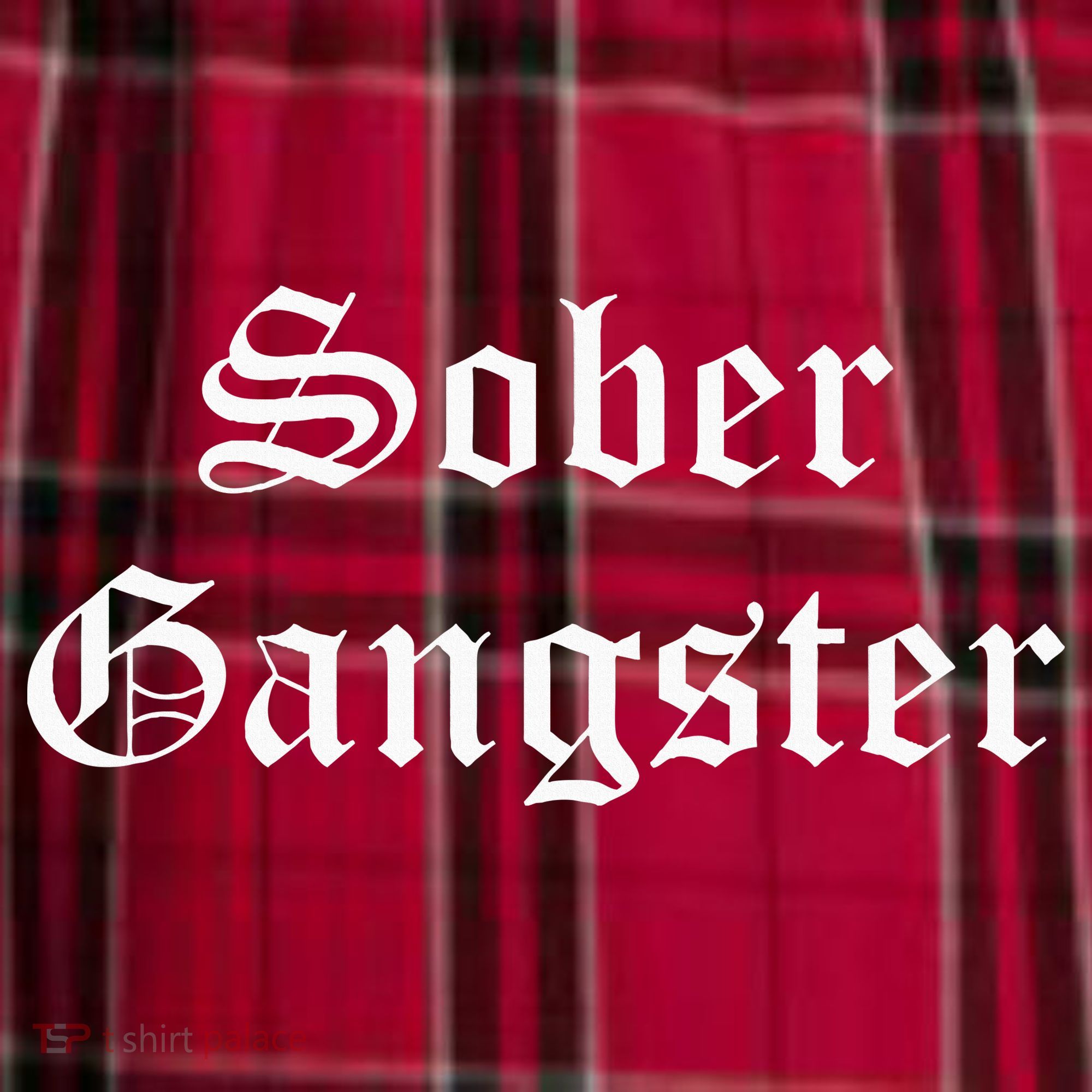 Sober Gangster Aa Na Funny Recovery Gift Men's Flannel Plaid Pajama Pants