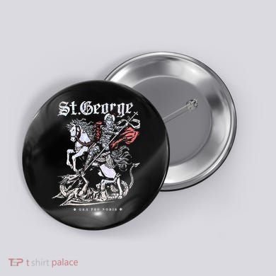 St. George And The Dragon Button