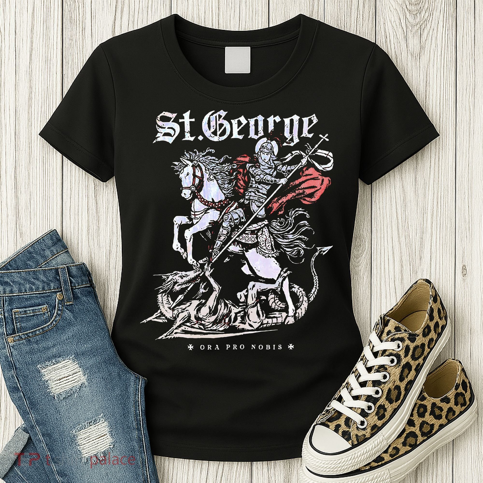 St. George And The Dragon Women's T-Shirt