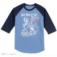 St. George And The Dragon Raglan Baseball Sleeve Shirt thumb 0