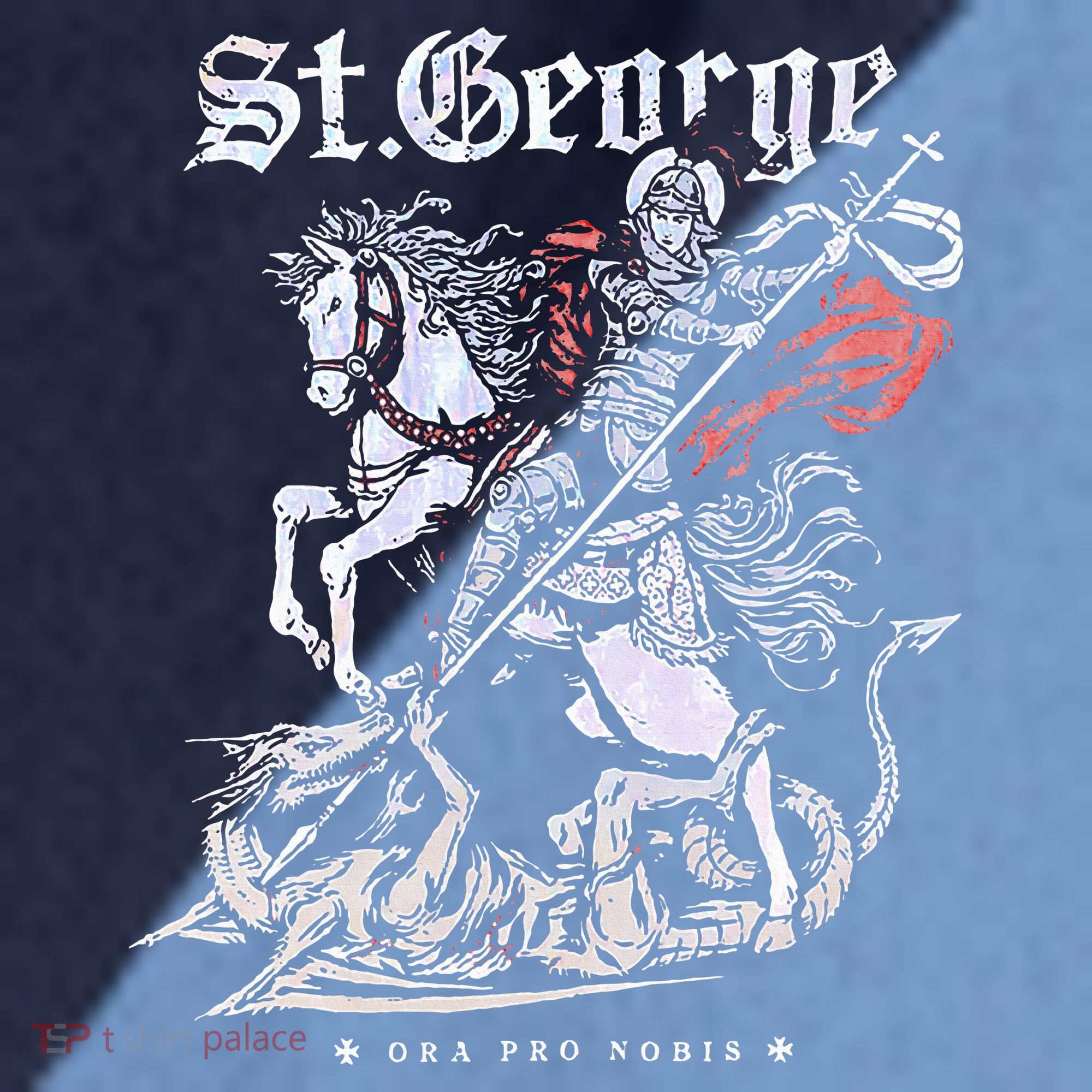 St. George And The Dragon Raglan Baseball Sleeve Shirt
