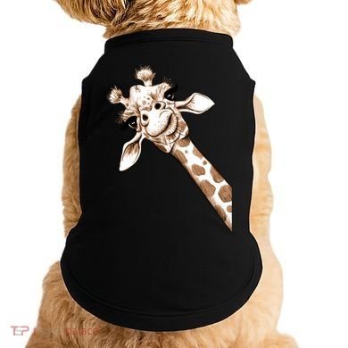 Sketch Giraffe Art Doggie Tank