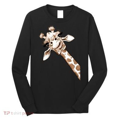 Sketch Giraffe Art Long Sleeve Shirt