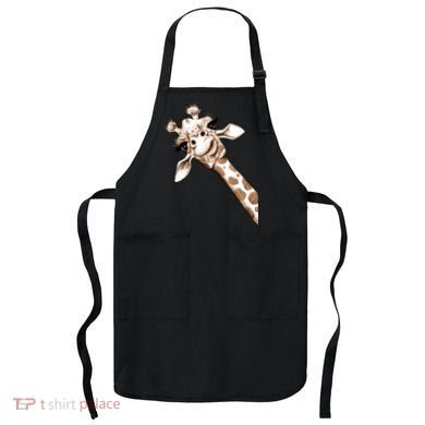 Sketch Giraffe Art Apron