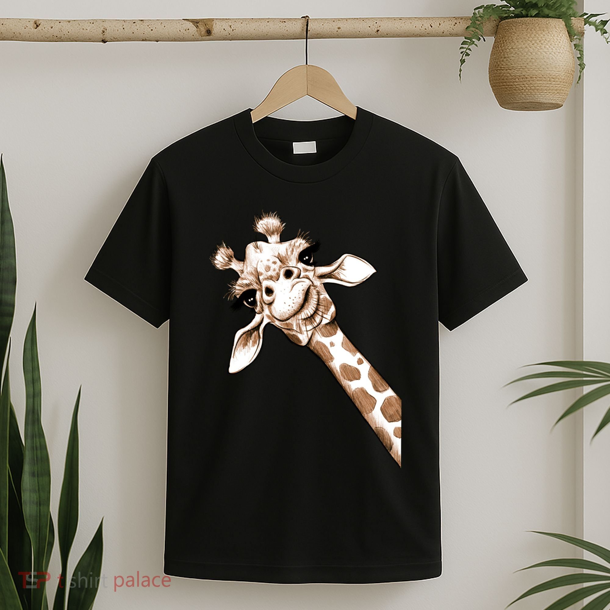 Sketch Giraffe Art T-Shirt