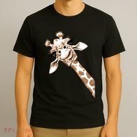 Sketch Giraffe Art T-Shirt thumb 3