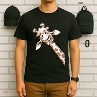 Sketch Giraffe Art T-Shirt thumb 6