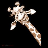 Sketch Giraffe Art Button thumb 1
