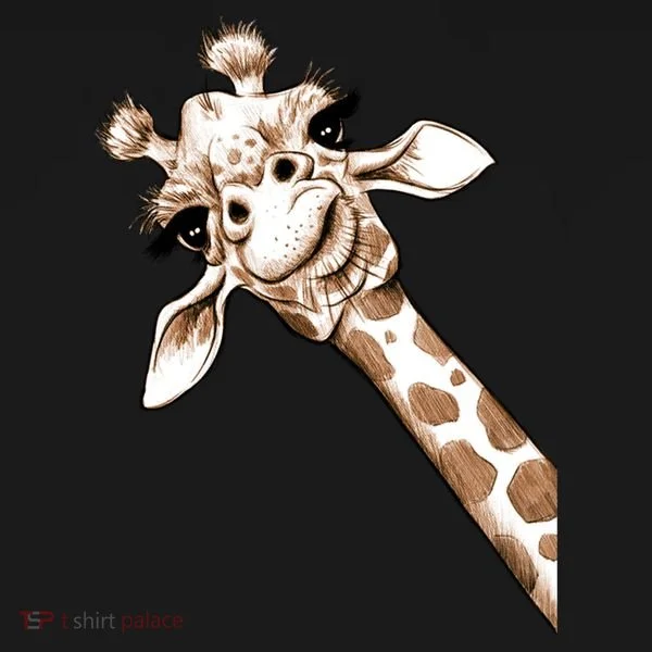 Sketch Giraffe Art Bucket Hat