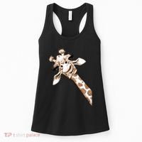 Sketch Giraffe Art Women's Tank Top thumb 0