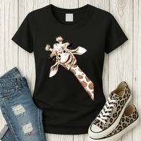 Sketch Giraffe Art Women's T-Shirt thumb 3