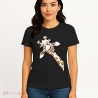 Sketch Giraffe Art Women's T-Shirt thumb 4