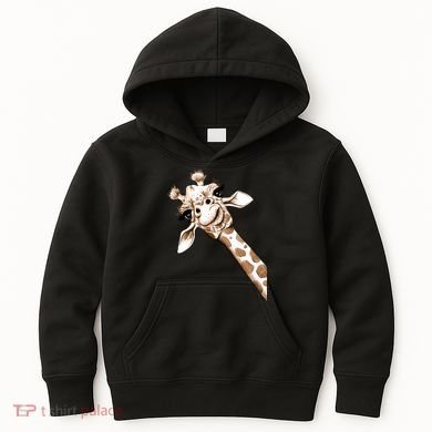 Sketch Giraffe Art Kids Hoodie