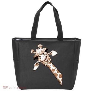 Sketch Giraffe Art Tote Bag