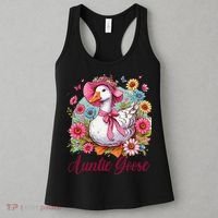 Silly Goose Auntie Aunt Coquette Mothers Day Auntie Goose Women's Tank Top thumb 3