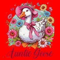 Silly Goose Auntie Aunt Coquette Mothers Day Auntie Goose Santa Hat thumb 1