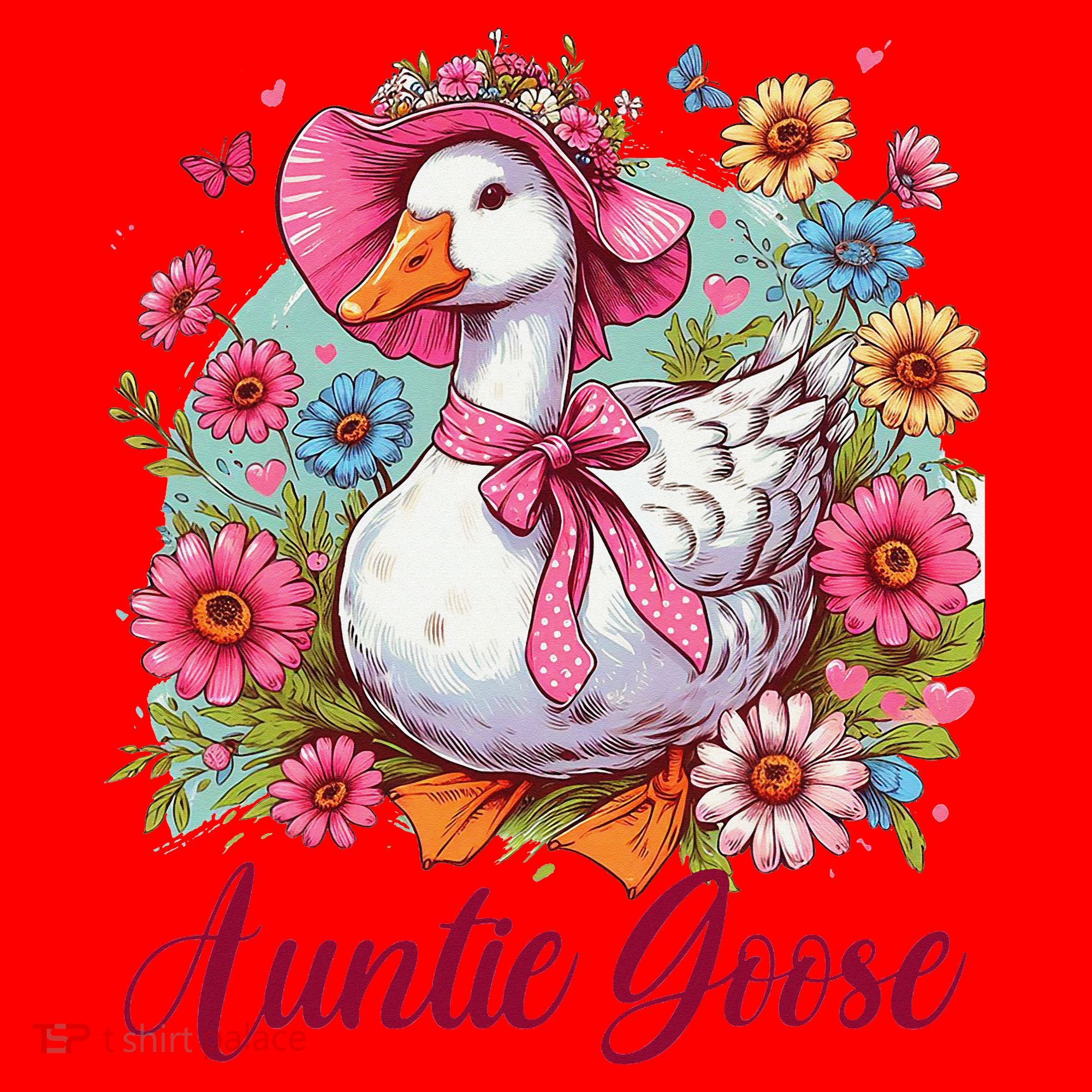 Silly Goose Auntie Aunt Coquette Mothers Day Auntie Goose Santa Hat