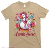 Silly Goose Auntie Aunt Coquette Mothers Day Auntie Goose T-Shirt thumb 0