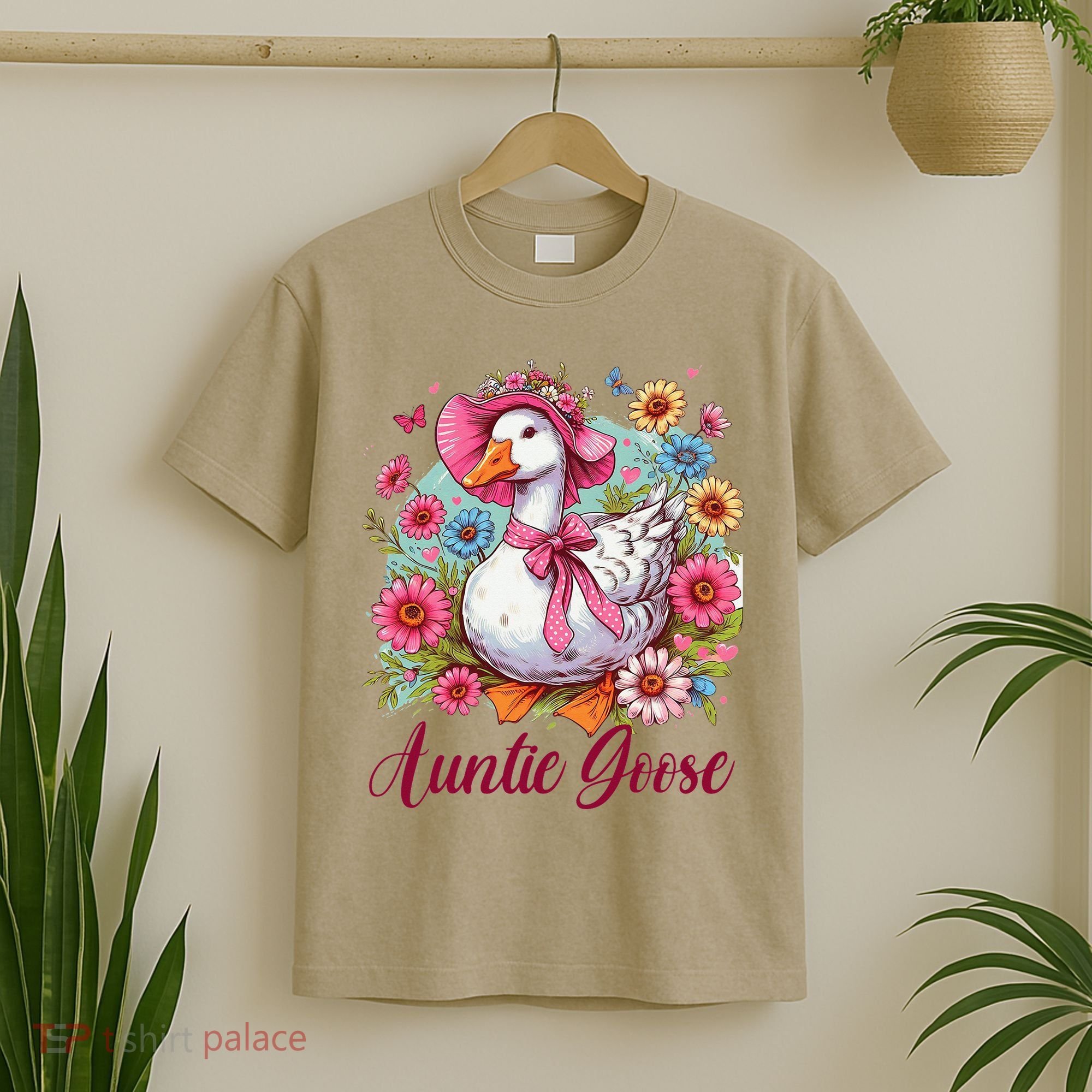 Silly Goose Auntie Aunt Coquette Mothers Day Auntie Goose T-Shirt
