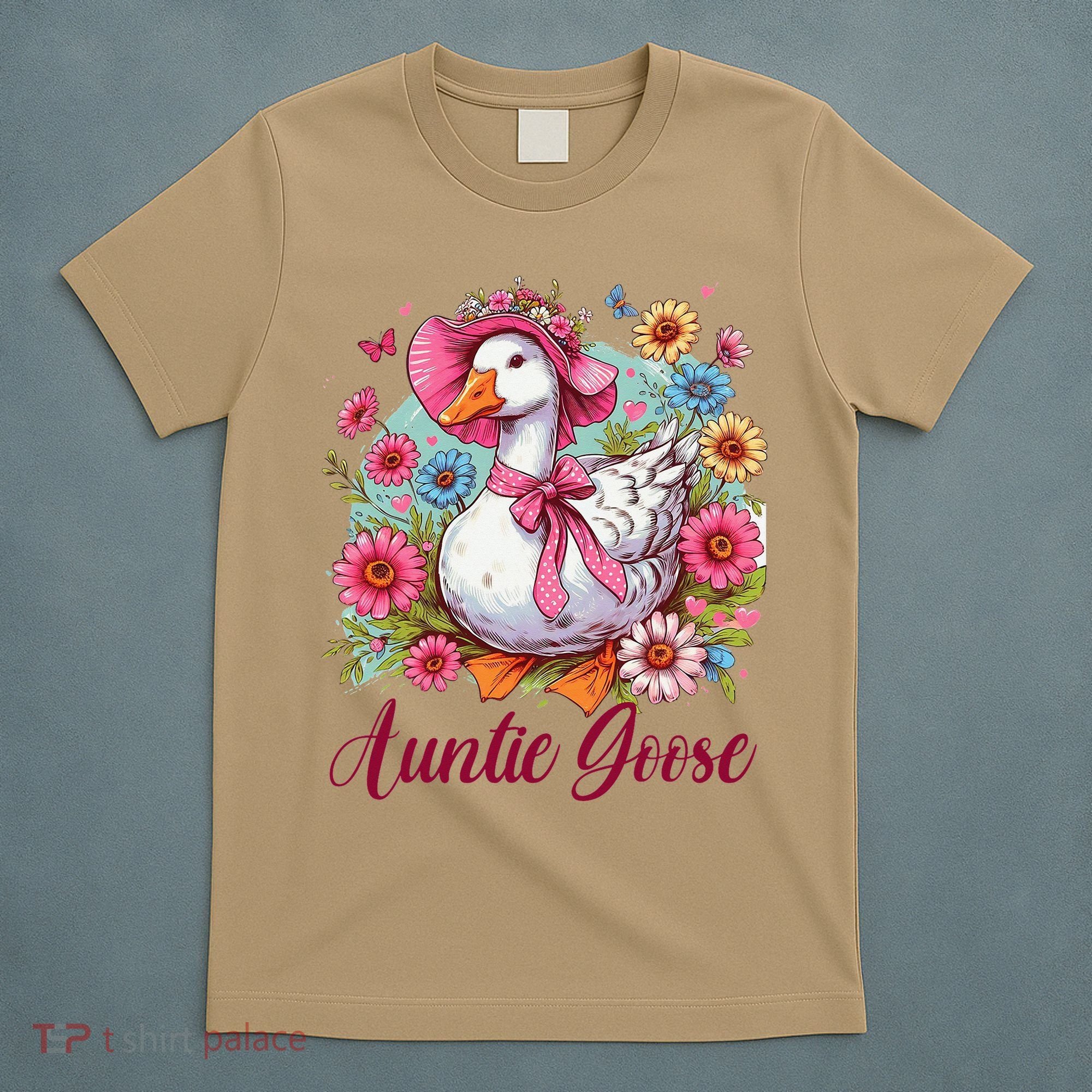 Silly Goose Auntie Aunt Coquette Mothers Day Auntie Goose T-Shirt