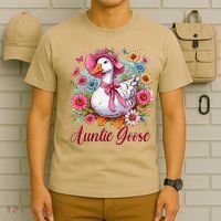 Silly Goose Auntie Aunt Coquette Mothers Day Auntie Goose T-Shirt thumb 6