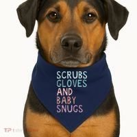 Scrubs Gloves And Baby Snugs USA-Made Doggie Bandana thumb 1