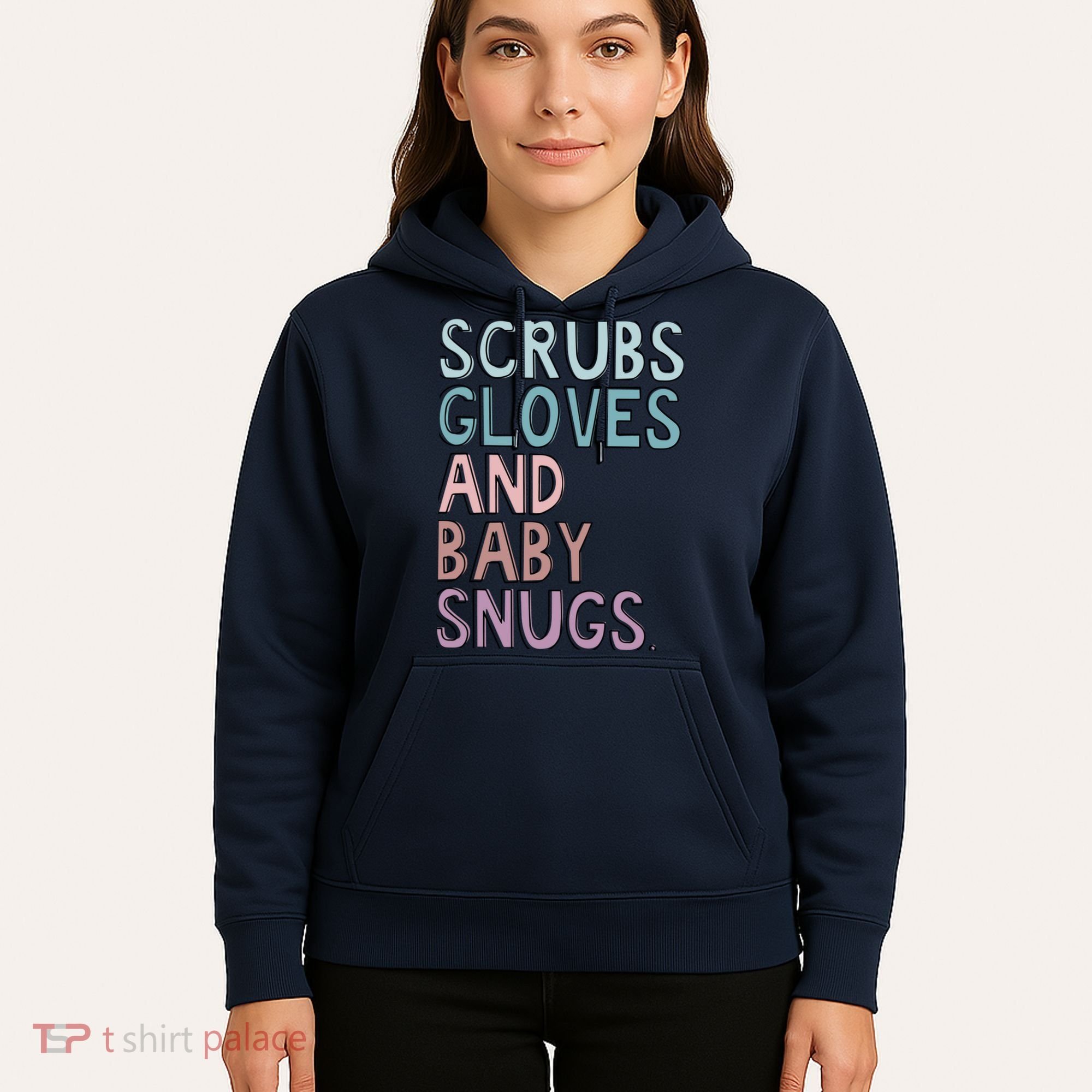 Scrubs Gloves And Baby Snugs Hoodie