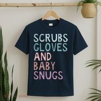 Scrubs Gloves And Baby Snugs T-Shirt thumb 2