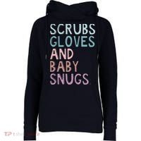 Scrubs Gloves And Baby Snugs Womens Funnel Neck Pullover Hood thumb 0