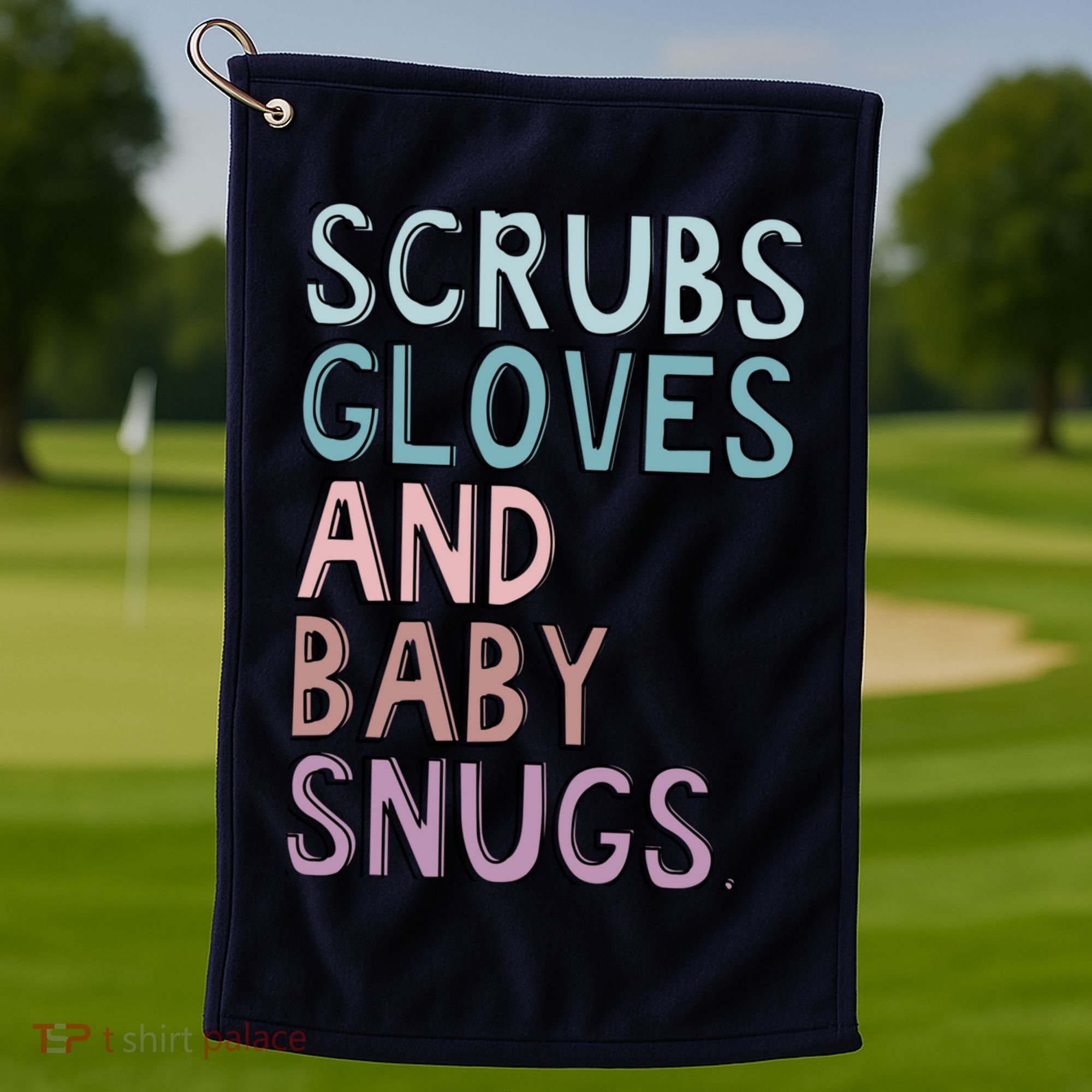 Scrubs Gloves And Baby Snugs Golf Towel