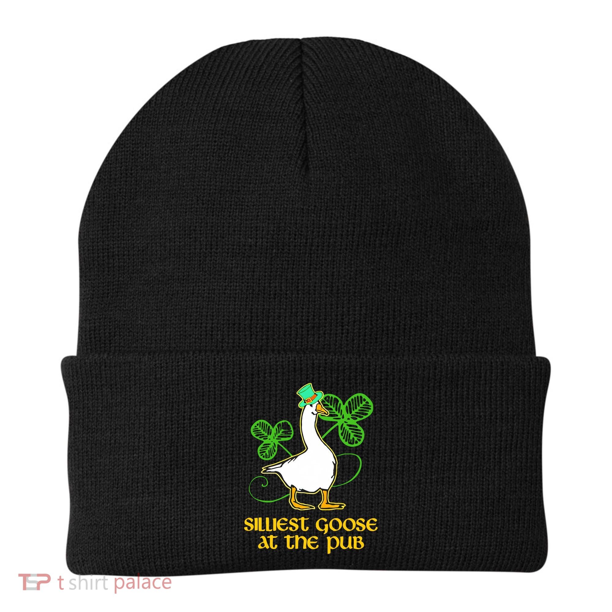 Silliest Goose At The Pub St Patrick’s Day Funny Gift Idea Trending For Lover Beanie