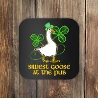 Silliest Goose At The Pub St Patrick’s Day Funny Gift Idea Trending For Lover Coaster thumb 0