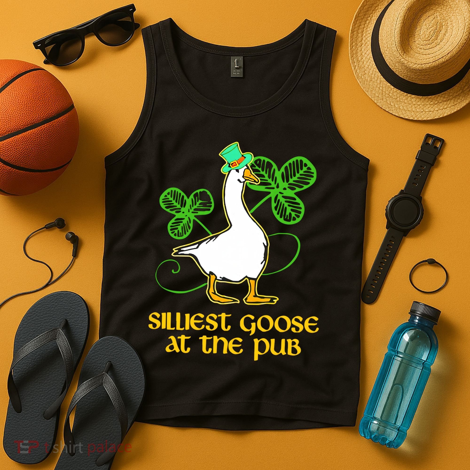 Silliest Goose At The Pub St Patrick’s Day Funny Gift Idea Trending For Lover Tank Top