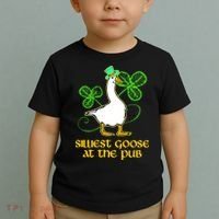 Silliest Goose At The Pub St Patrick’s Day Funny Gift Idea Trending For Lover Toddler T-Shirt thumb 2