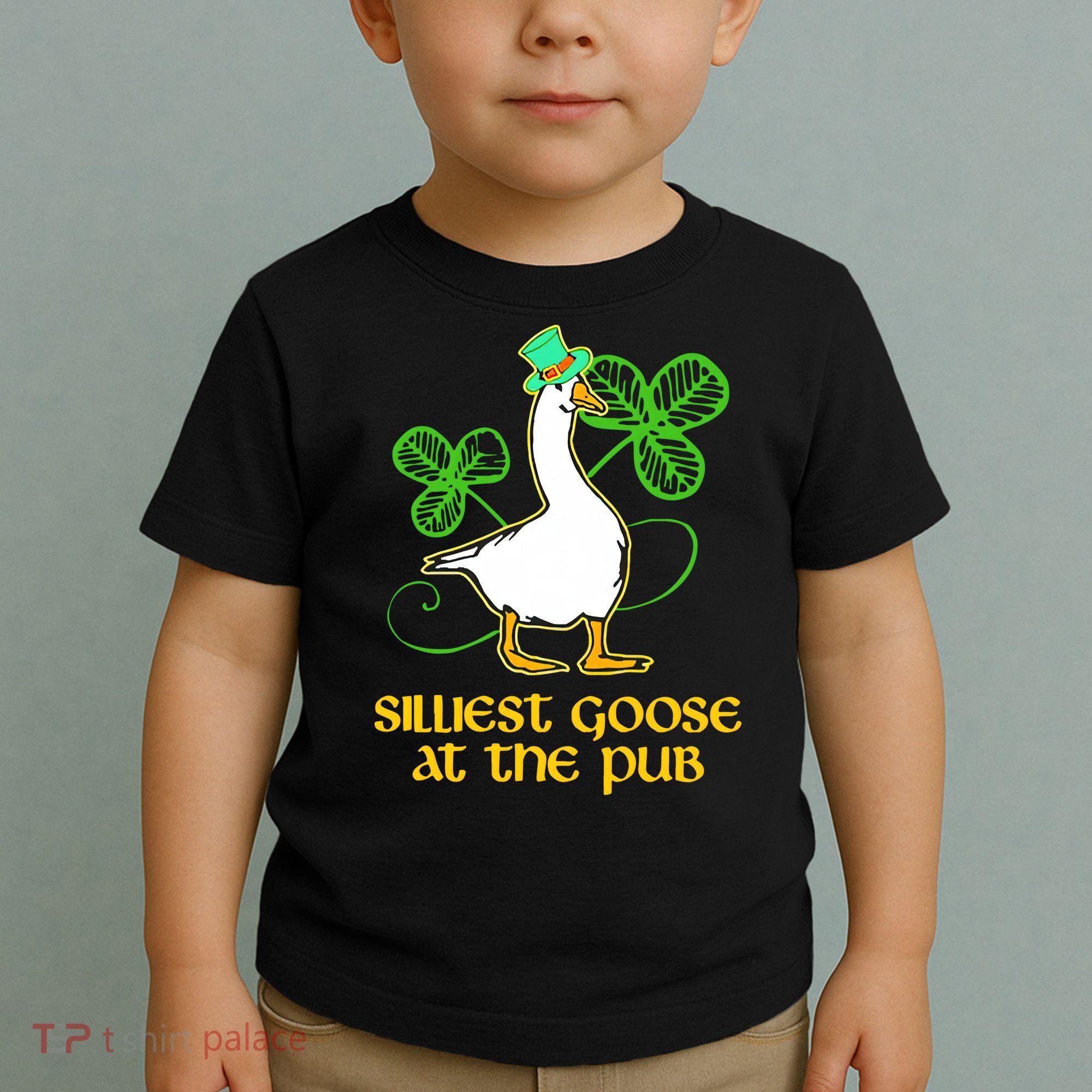 Silliest Goose At The Pub St Patrick’s Day Funny Gift Idea Trending For Lover Toddler T-Shirt