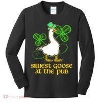 Silliest Goose At The Pub St Patrick’s Day Funny Gift Idea Trending For Lover Kids Long Sleeve Shirt thumb 0