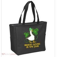 Silliest Goose At The Pub St Patrick’s Day Funny Gift Idea Trending For Lover Tote Bag thumb 2
